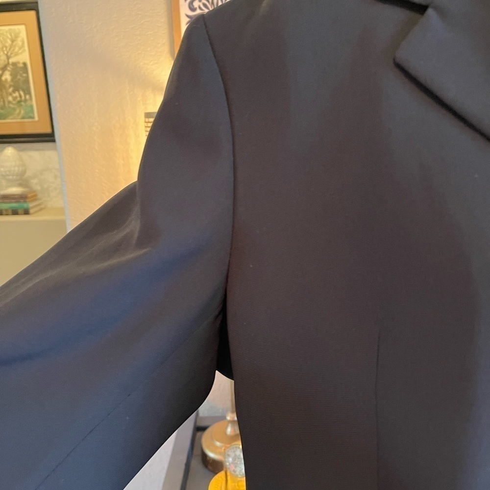 Vintage Blazer Irene Van Ryb Sz 12 Classy Black EU 44 Office Church Dressy Work - Picture 7 of 10